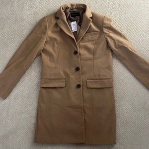 Mens Banana Republic Camel Wool-Blend Top Coat Medium. Brand New. Tags attached.